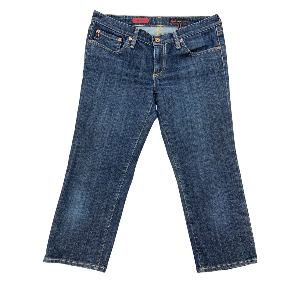 AG Adriano Goldschmied Jeans Womens 29x22‎ The Crop Cropped Blue Made In USA